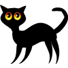 animated black cat